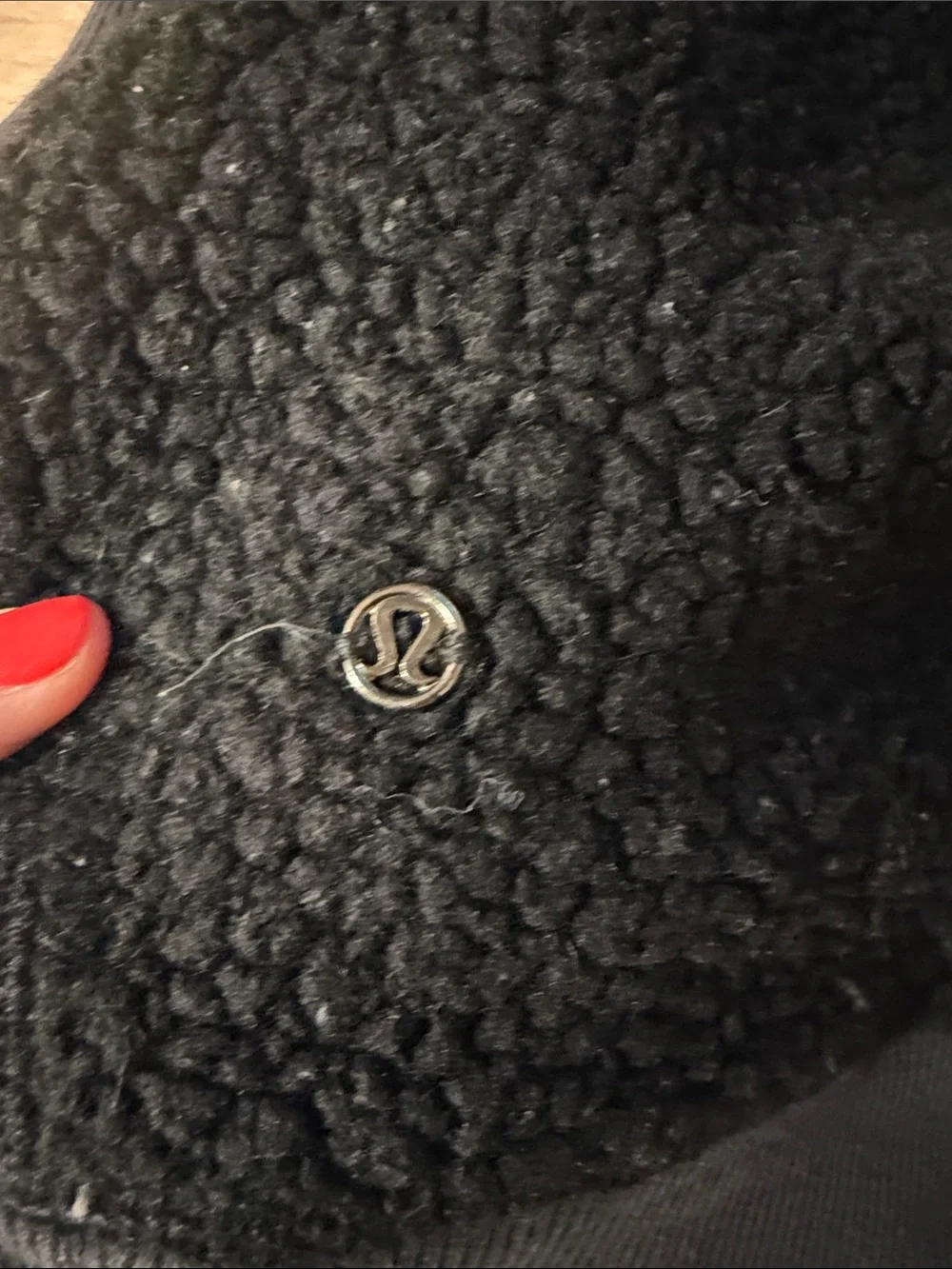 lululemon Scuba Oversized Sherpa Half-Zip Pullover Black Fleece Size 8